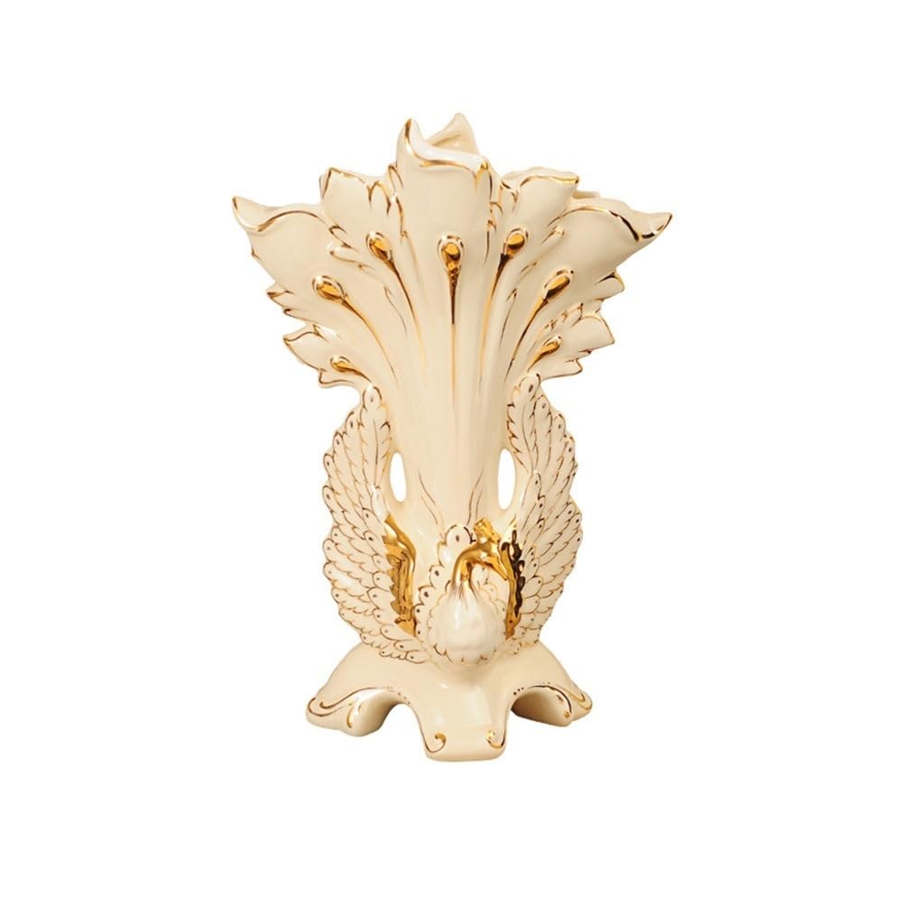 Home Vases Ceramic Vase Creative Peacock Porcelain Home Flower Arrangement Decoration Living Room Dried Desktop Indoors Decor
