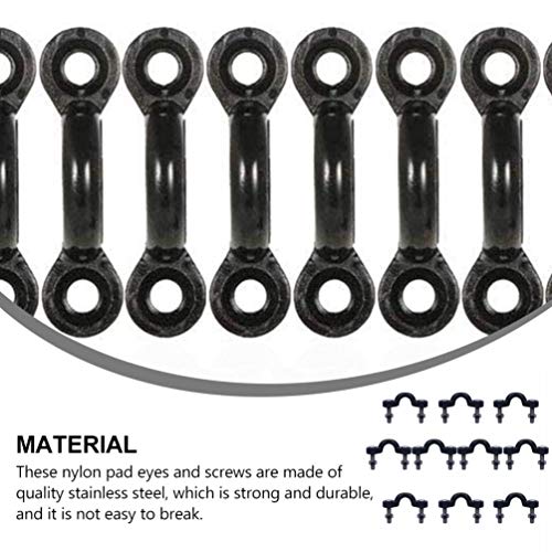 CLISPEED Conjunto Olho Pad Deck Caiaque Loops Empate Downs 1 Nylon Bungee Pad Olho para Caiaques Can