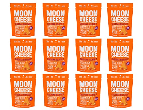 Moon Cheese, Snack, Medium Cheddar - Pack Of 12 #TOP1