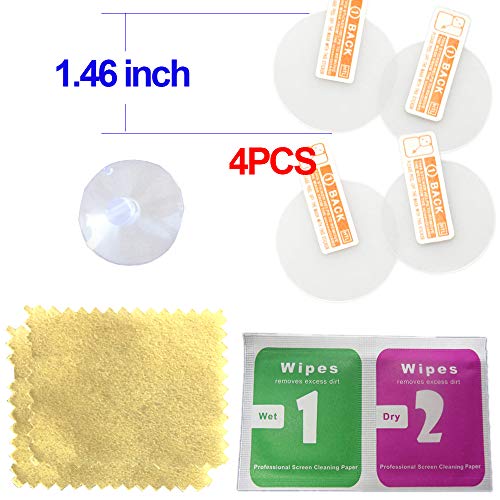 OCTelect Protector de Pantalla de Cristal Templado para 1.18inch / 1.22/1.26/1.3/1.34/1.38/1.42/1.46/1.5/1.54/1.57/1.61/1.65inch Pantalla Redonda Smart Watch