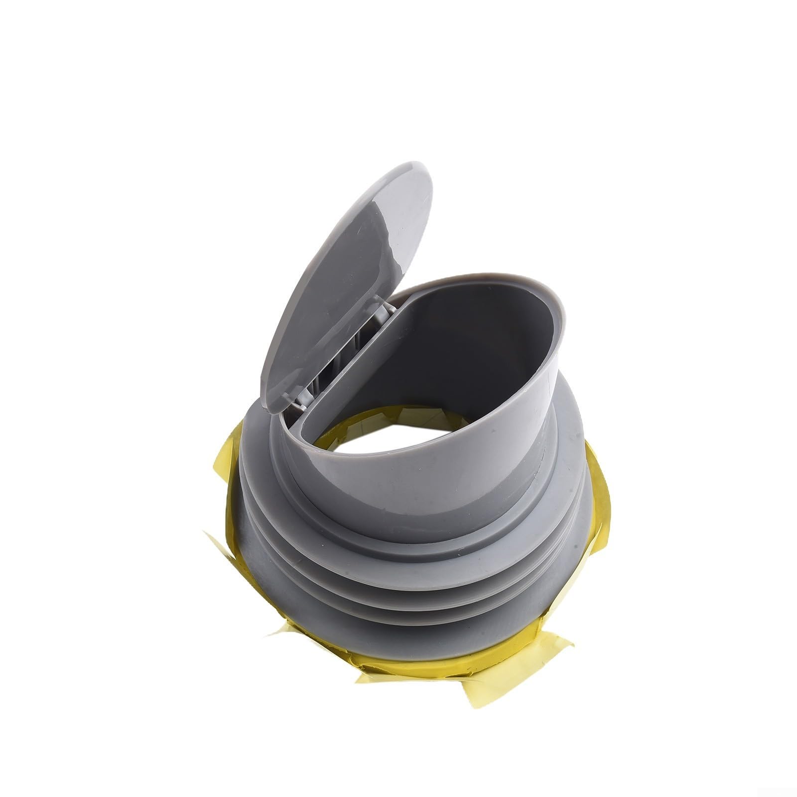 Clapet anti-retour à bride, cire épaisse étanche pour joint de toilette, caoutchouc anti-odeur avec valve de prévention du refoulement (gris)
