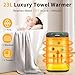 RESIMPLE Towel Warmer for Bathroom, 23L Large Hot Towel Warmers Bucket with LED Display, 3 Heating Modes, Up to 24 Hour Delay, Luxury Towel Heater for Oversize Bathrobes Blankets - Simple Black