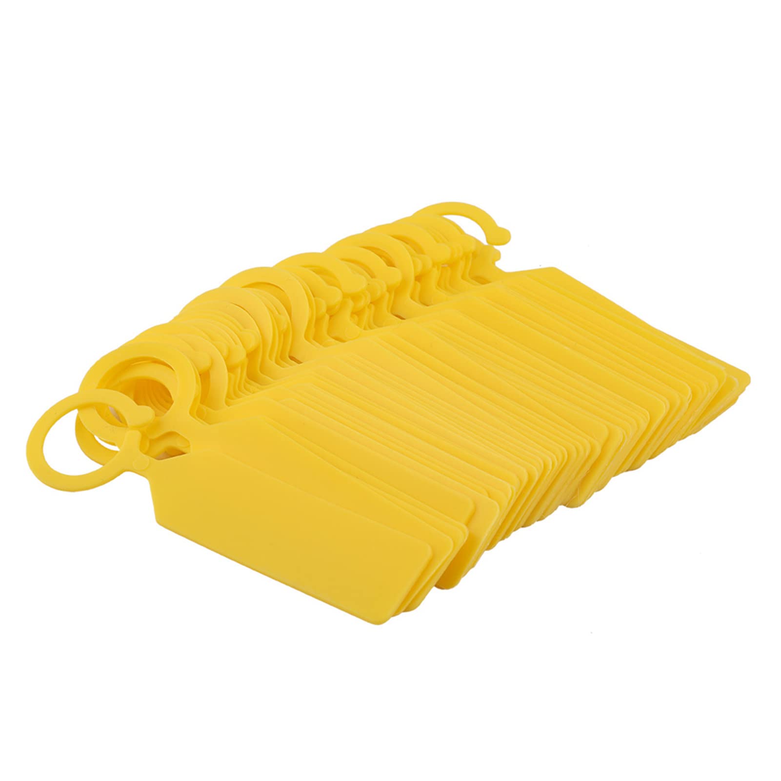 100 PCS Plastic ing els,Plant Tags,Nursery Garden Markers,for Marking Seed Trays, pots or attaching to Young Plants (Yellow)