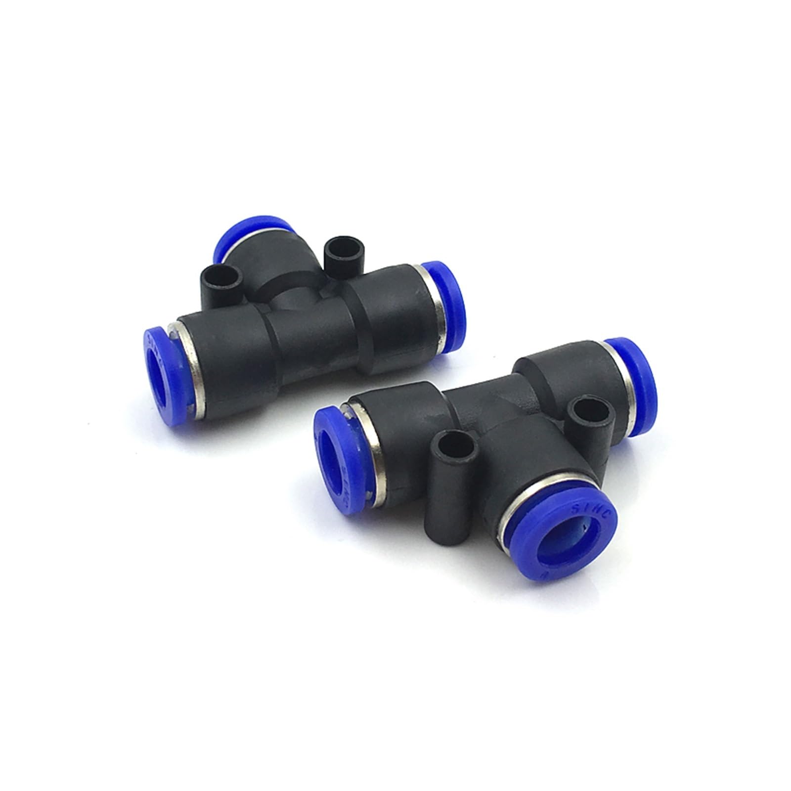 3-drożne złącza szybkiego montażu typu trójnik, Szybkozłączki pneumatyczne PE do rur 4-16 mm(10mm(100pcs))
