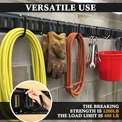 8 Pack Heavy Duty E-Track J Hooks E-Track Hangers Accessories with Rubber Wrapping Hang Tools for Enclosed Trailer Cargo Van Semi-Trucks Trailer(Black)