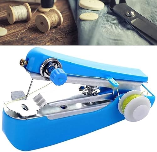 Portable Handheld Sewing Machine (Mini Manual Stitcher) for Clothes, Curtains and Bags