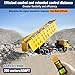 Bigorenda Wireless Crane Remote Control 12-36V, 656FT Wireless Control, Dump Trailer Controller, Industrial Hoist Truck Up Down Switch, Up Down Switch Control with Emergency Stop