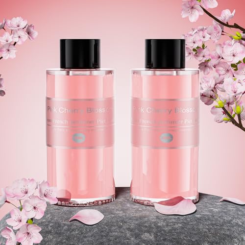 Image of Amor Lyris 2 Packs Essential Oil Refill for Smart Car Air Freshener, 3.5OZ Car Diffuser Refill, Aromatherapy Perfume Refill (4-8 Months Use), Natural Plant Extracts, Pink Cherry Blossom