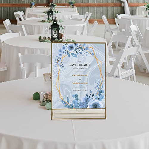 tuoletu VORIOB 4Pack 8.5x11 Gold Picture Frame Acrylic Sign Holder,Wedding Signs Table Numbers Menu Holders by tuoletu - Image 5