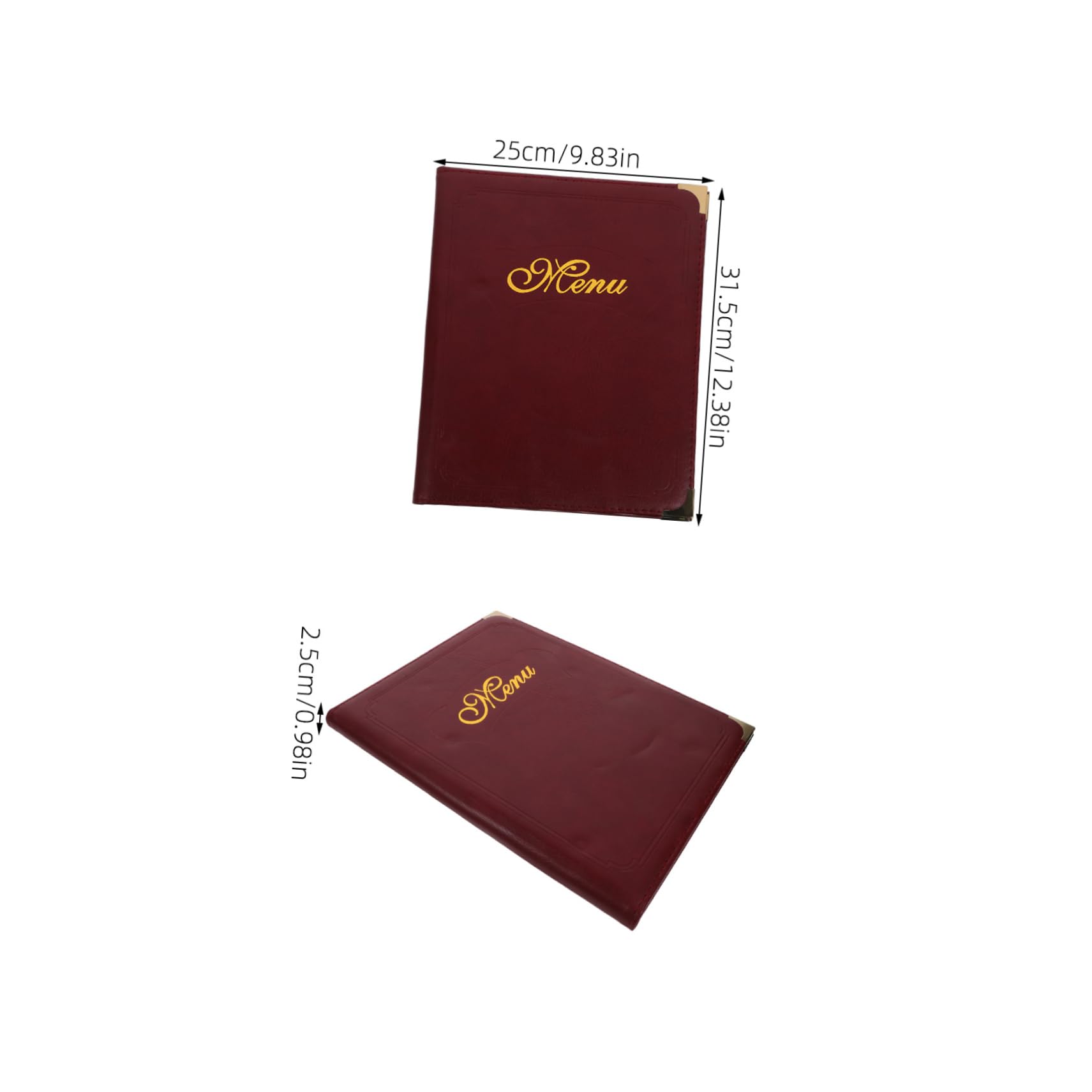 Libro de Menú de Pedidos de Cuero A4, Portamenús Práctico | Libro de Menú Funcional, para Restaurante y Hotel, Protege el Contenido del Menú, Estilo Interior Simple