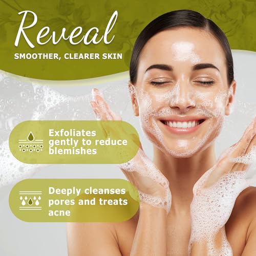 Dr. Woods Tea Tree Liquid Facial Cleanser - Made with Organic Shea Butter, Natural Tea Tree Oil Face Wash for Men and Women, Paraben, Phthalate and Sulfate Free - 8 Fl Oz