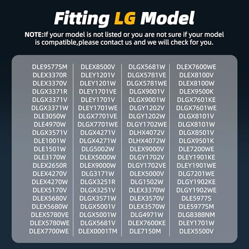Image of DLE2516W DLE3777W DLE5977W DLE7177WM DLE5955W DLE0442W DLGX7601WE DLGX5781WE DLGX3876V DLGX5501V DLGX3002W DLG7201WE DLG3051W DLE9577WM DLEY1201W DLGX2551W OEM Dryer Roller Kit for LG & Kenmore