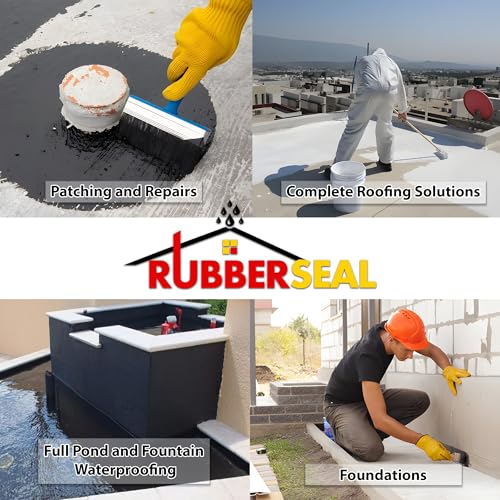 Rubberseal Liquid Rubber Waterproofing and Protective Coating - Roll On WHITE (5 Gallons)
