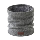 Onvavient Calentador de Cuello Hombre Mujer, Invierno Bufanda Tubular Cuello, Forro Felpado Calentador Cuello Engrosado y Elástico