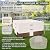 CNCZMH Square Heavy Duty Patio Table Covers Waterproof, 600D Outdoor Dining Table and Chair Set Covers, Outdoor Furniture Cover Waterproof for Sectional Sofa Couch 106''L x 106''W x 32''H, Beige Brown