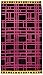 Northpoint Kerala Oversized Double Jacquard Plush Velour Beach Towel, 40 by 70-Inch, Onam Festival Hot Pink Maze