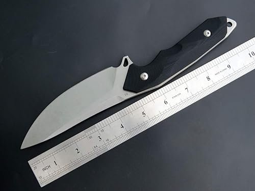 Miniatura 2 de Eafengrow EF122 Cuchillo de hoja fija D2 Hoja de acero G10 Cuchillo de bolsillo con mango fijo, supervivencia, cuchillos de herramientas de
