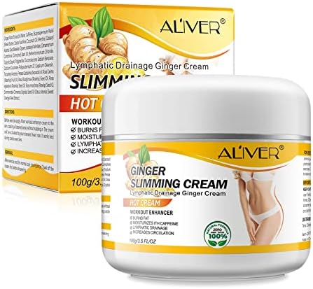 Ginger Slimming Cream, Hot Fat Burning Weight Loss Full Body Slimming Cream, Anti-Cellulite Slimming Cream for Belly, Perfect for Cellulite, Soothing, Relaxing, Tightening & Slimming