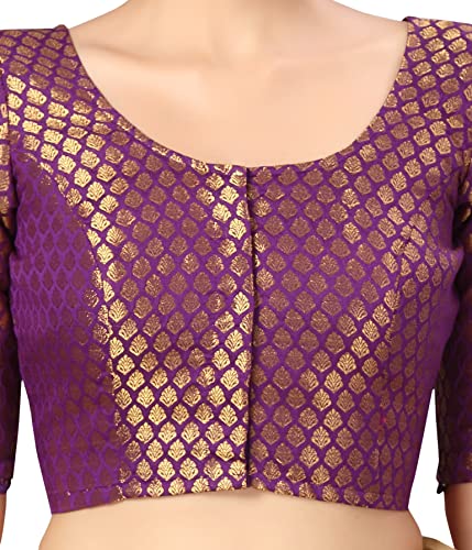 Image of Studio Shringaar Women's Polyester Elbow length sleeves Blouse