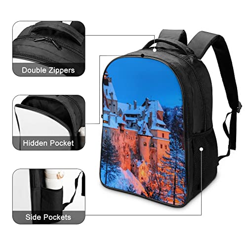 Mochila Castle Classic 3D cool de moda urbana con gran capacidad 4