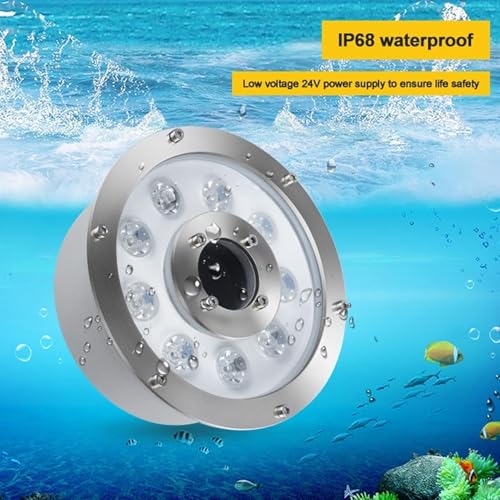 Spots encastrés étanches 18W 12V avec télécommande et couleurs RGB