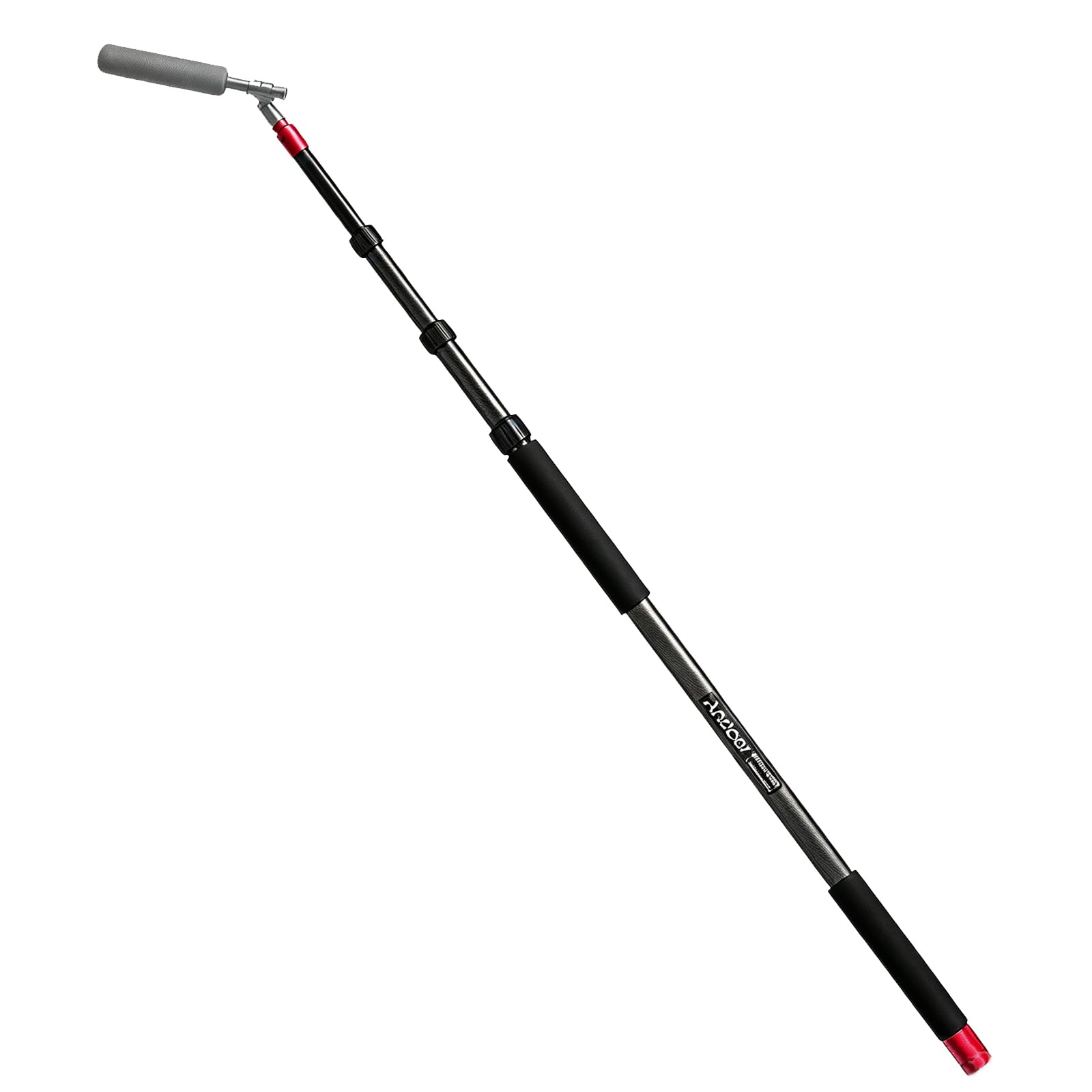 Soporte Microfono Pie, Andoer Varilla de micrófono telescópica de 90 - 300cm, Palo Estirable portátil de 4 Secciones de micrófono Boom con rosca de 3/8 pulgadas, carga máxima 3 kg(MK-3000)