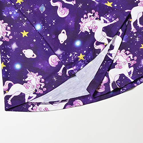 Jxstar Unicorn Dresses For Girls Long Sleeve 7-16 Gift Kids Starry Sky Cotton Dress thumb #4