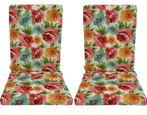 Coussins pour chaise de jardin à dossier haut XJBTBA imperméables 45x108 cm lot de 2