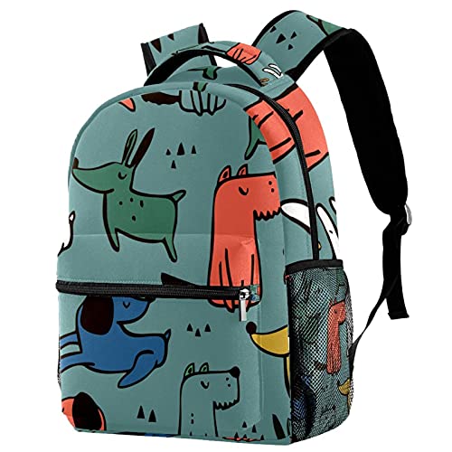 Sac à dos de voyage enfant bleu corail et vert avec porte-bouteille pratique