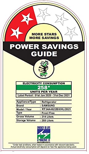 Image of Samsung 314 L 2 Star Inverter Frost Free Double Door Refrigerator Appliance (RT34A4622BX /HL, Luxe black)