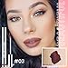 2Pcs Brown& Brownish Red Liquid Matte Lip Liner Stain Peel Off with Tweezer, Long Lasting Waterproof Matte Lipstick Lip Gloss Tattoo for Women, Transfer-prof Lip Tint Makeup for All Skin Types