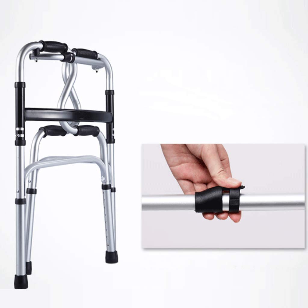 Chodzik, wielofunkcyjny chodzik rehabilitacyjny, lekki składany czterokołowy chodzik z wyściełanym siedziskiem ergonomiczne uchwyty little surprise