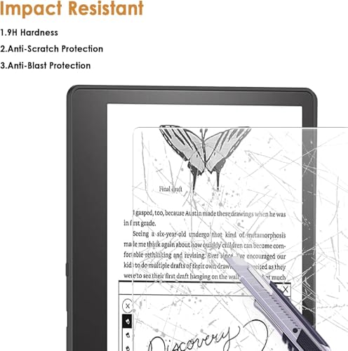 Image of VERTUS Premium Tempered Glass Screen Protector for Kindle Scribe 10.2 inch (2024 /2022 Released)