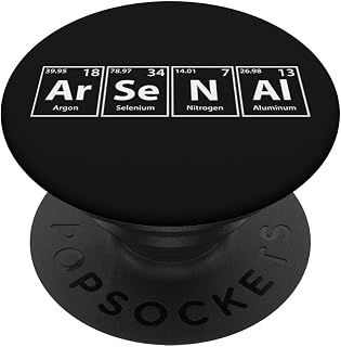 Periodic Tees Co. Arsenal (Ar-Se-N-Al) Periodic Table Elements Spelling PopSockets Stand for Smartph