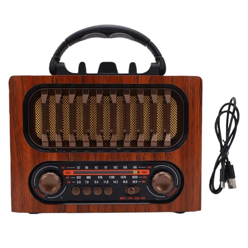 Radio retro Bluetooth Zopsc altavoz vintage portátil miniatura 7