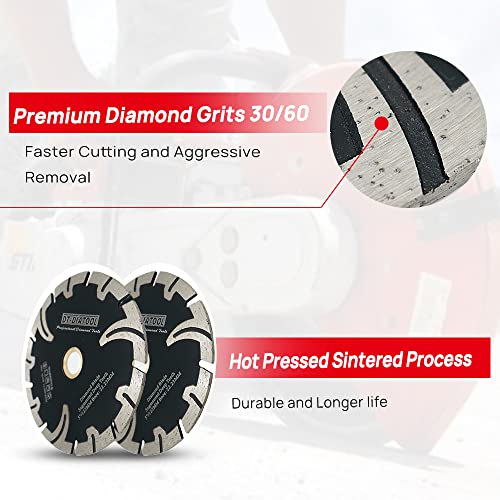 Dt-Diatool Diamond Blade 7 Inch For Granite Stone Concrete Marble Hot Pressed Cutting Disc With T-Protective Segment #TOP3