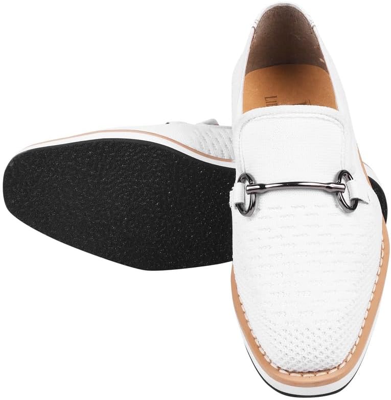 Boys Textile/Leather Lizard Print Kids Slip On Wedding Noble Penny Loafers image 4