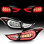 ACANII - For 2011-2015 Elantra Black Lumileds LED Tail Lights Rear Brake Replacement Assembly Lamps 11-13-15 Left+Right