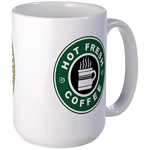 CafePress - Large NCIS Seal Hot Fresh Coffee Mug - Coffee Mug, Large 15 oz. White Coffee Cup