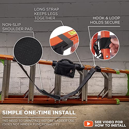 Image of Ergodyne 5300 A-Frame Ladder Shoulder Lifting Strap & Carrying Handle, Transport Ladders with Ease