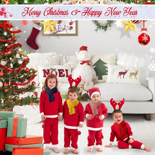 Liitrsh 24 Pcs Kids Scarf Bulk, 47 Inch Long Toddlers Winter Knitted Scarf Thick Warm Neck Warmer Scarves for Girls and Boys2