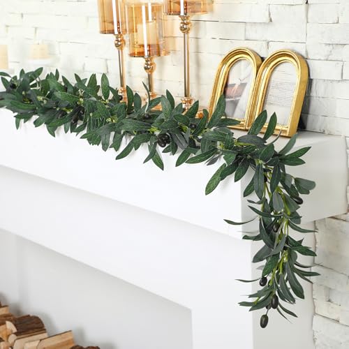 Giegxin 2 Pcs Total 10 ft Artificial Olive Leaf Vine