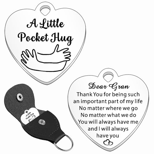 JETTOP Gran Gifts -Pocket Hug Gifts for Gran Christmas Birthday Mothers Day Best Gran Always Have You Keyring
