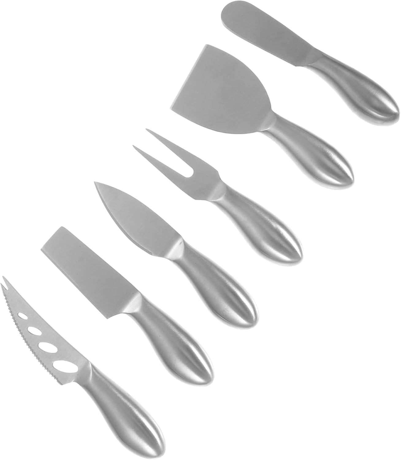 6pcs Cheese Knife Stainless Steel Cheese Slicers Butter Cutters Kitchenware for Slices