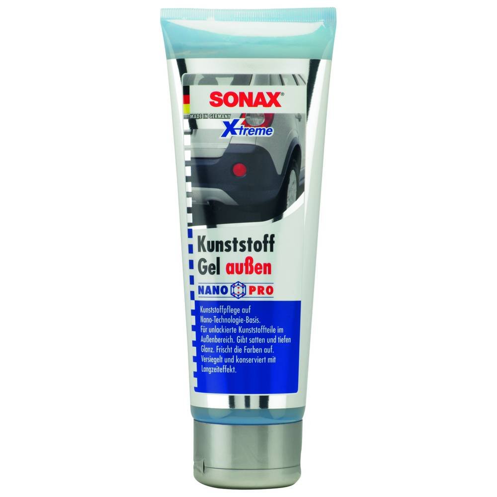 SONAXXtreme Plastic Gel Exterior (250 ml) Plastic Care with Long-Lasting Effect, Seals and Preserves Unpainted Plastic Parts for Outdoor Use Item No. 02101090