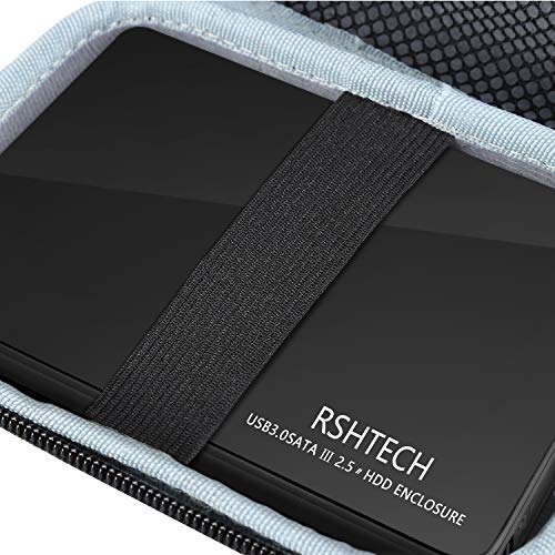 Rshtech Hard Drive Case For 2.5 Inch Ssd External Hard Disk Gps Camera Portable Ultra Slim Carrying Case, Eva Shockproof #TOP6