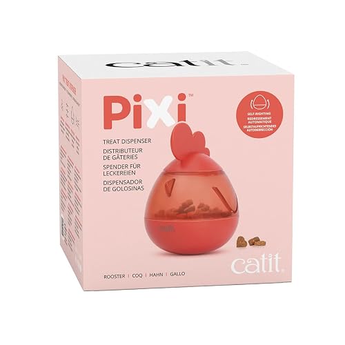 Catit PIXI Dispensador de Snacks para Gatos, Gallo