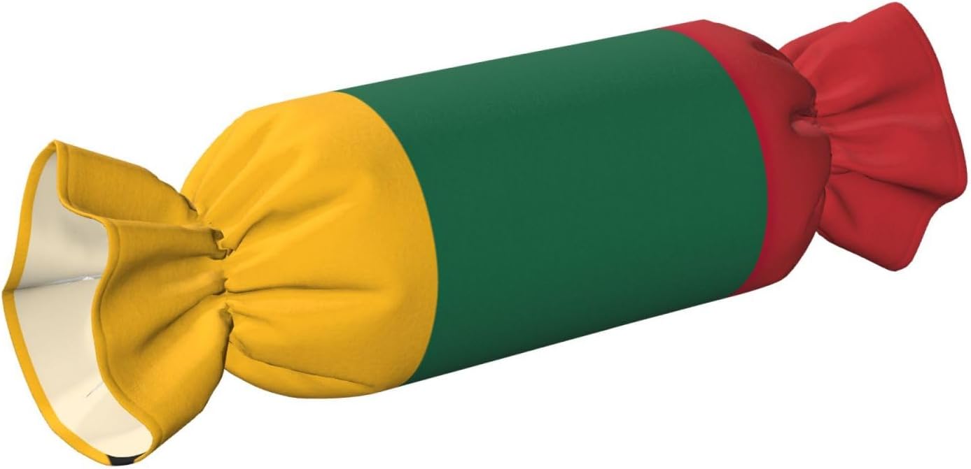 Flag of Lithuania Print Candy Cylindrical Comfortable Pillow Throw Pillows Home Decor Easy Maintenance