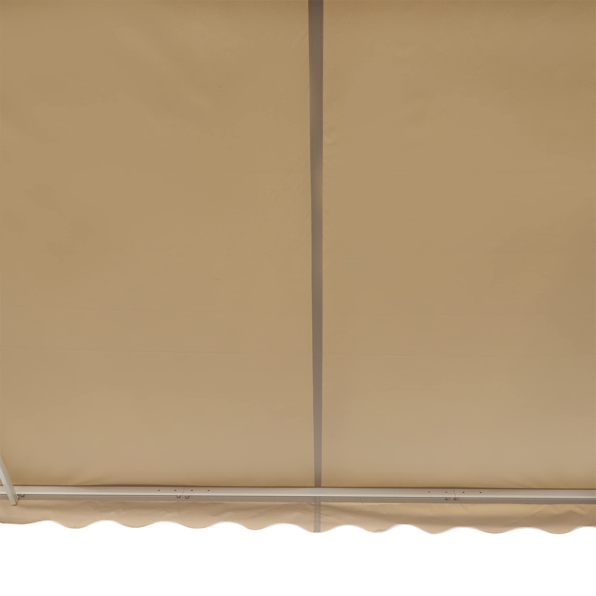 Outsunny Tenda da Sole 4x2.5 m con Braccio Avvolgibile, Tenda Parasole Esterno Alluminio Poliestere 280g/㎡, Protezione UV, Beige