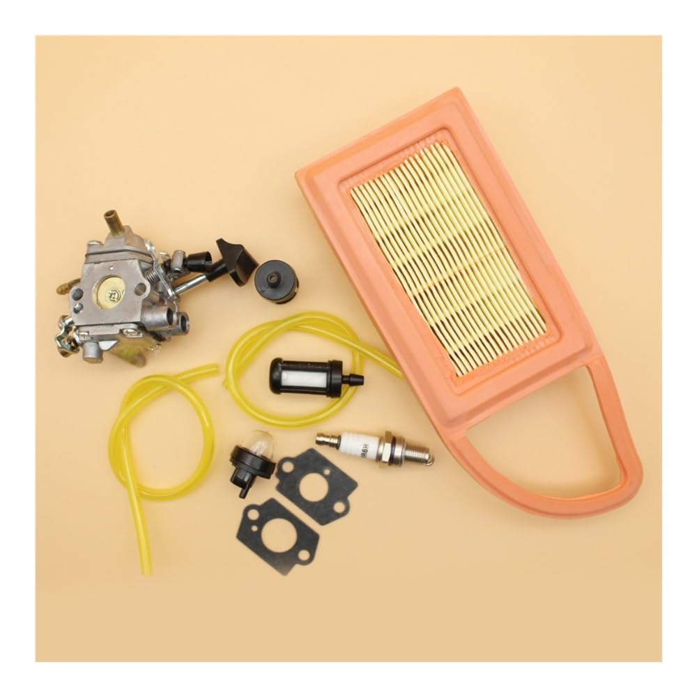 Kit de Ajuste carburador, Filtro, Manguera Combustible, cebador y Bombilla for soplador Mochila BR550, BR600 BR500 C1Q-S183